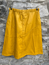 Load image into Gallery viewer, Mustard PVC skirt uk 14-16
