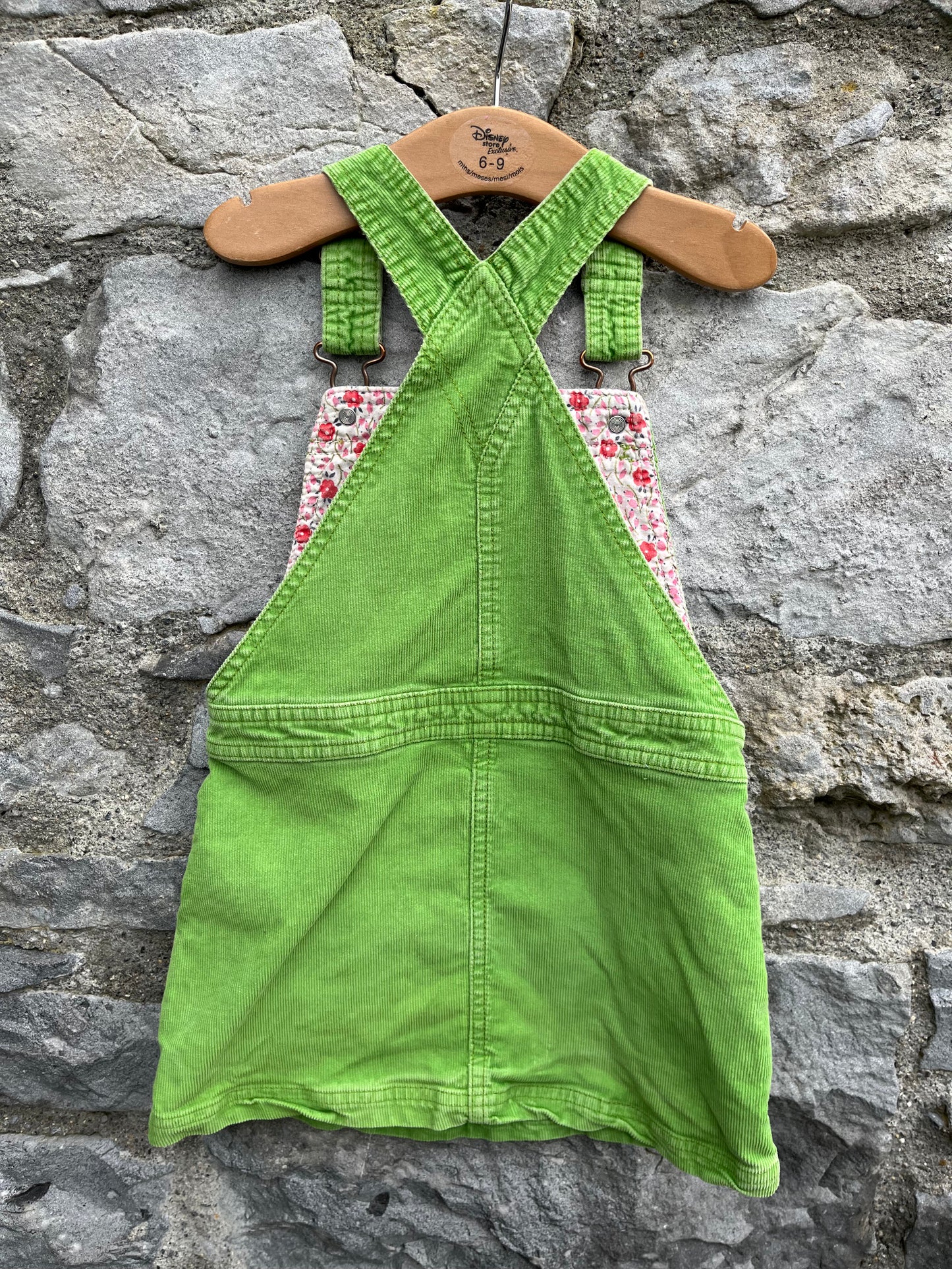 Green cord pinafore  2-3y (92-98cm)