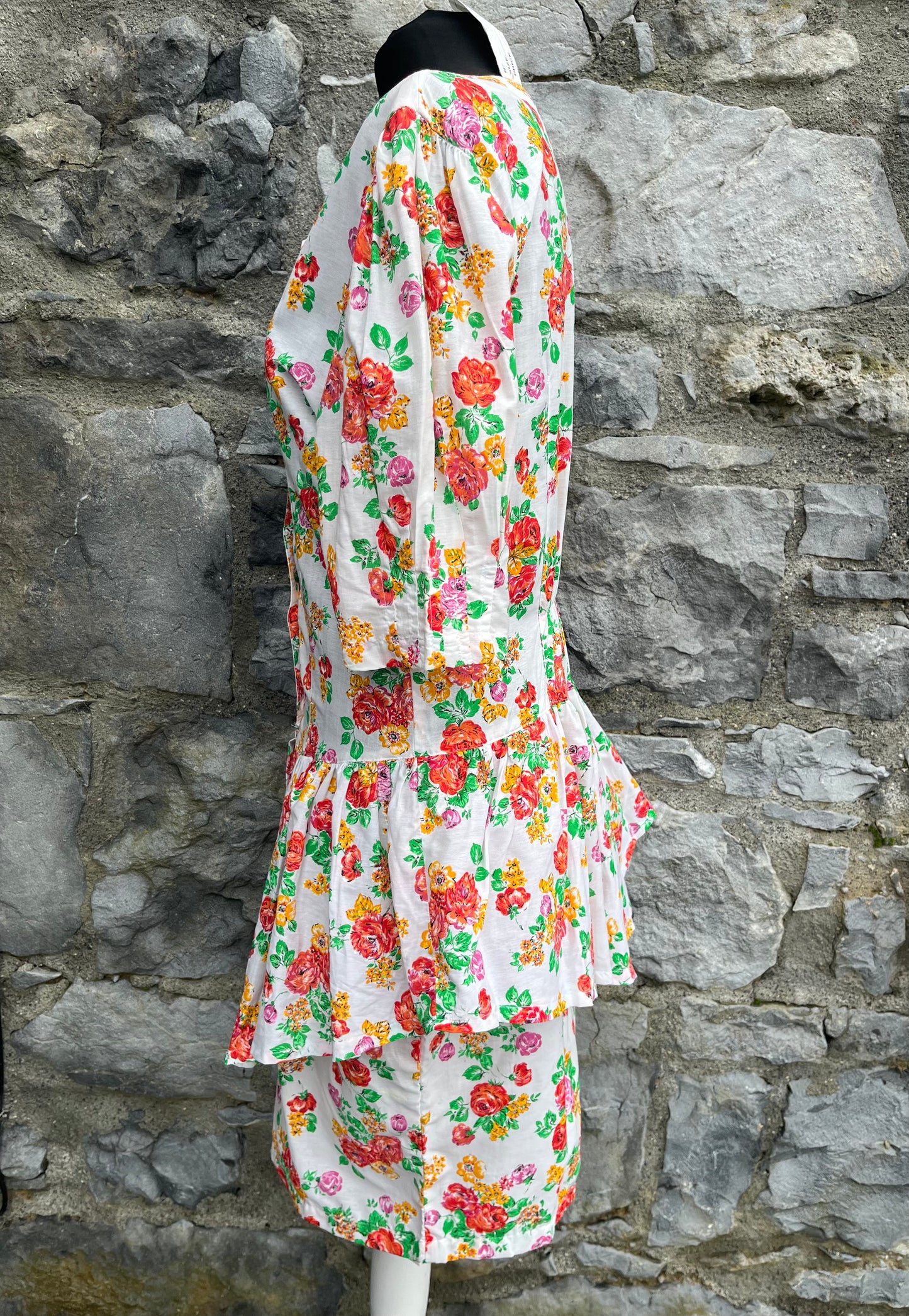 80s floral dress uk 10