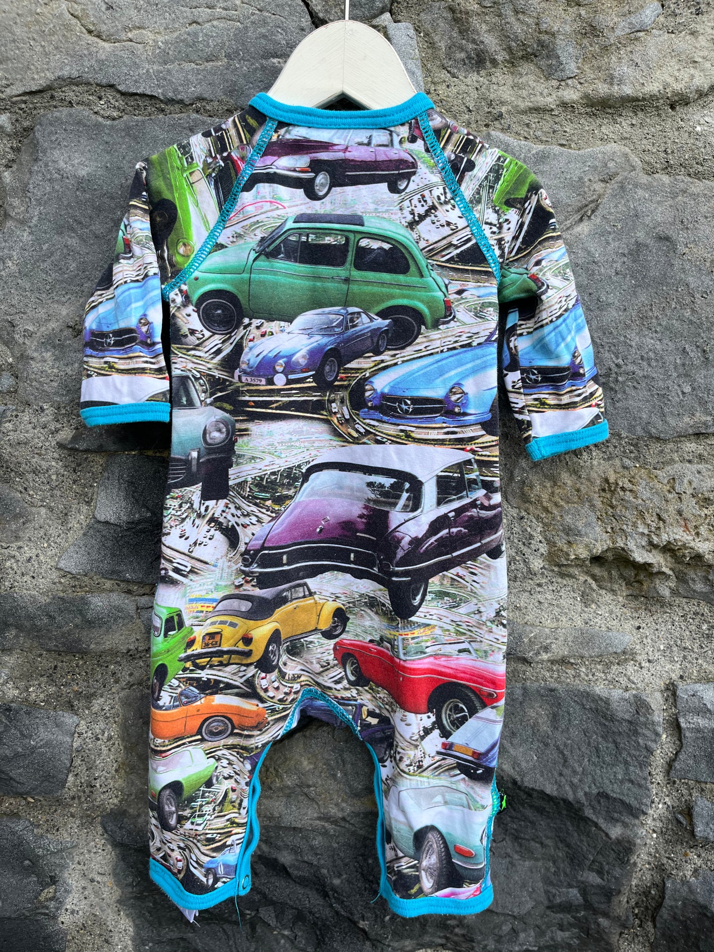 Vintage cars onesie  3m (62cm)