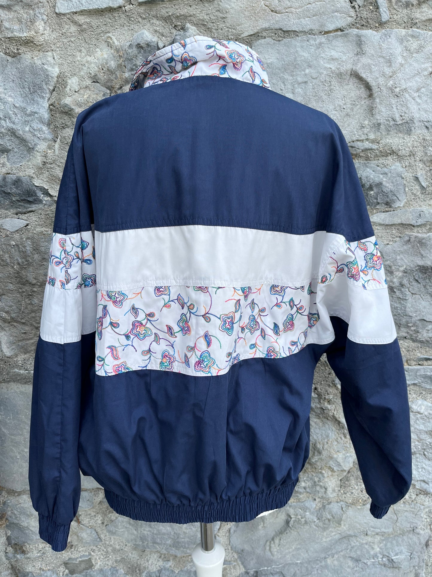 80s floral sport jacket uk 12