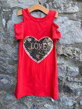 Load image into Gallery viewer, Love cold shoulders dress  8y (128cm)
