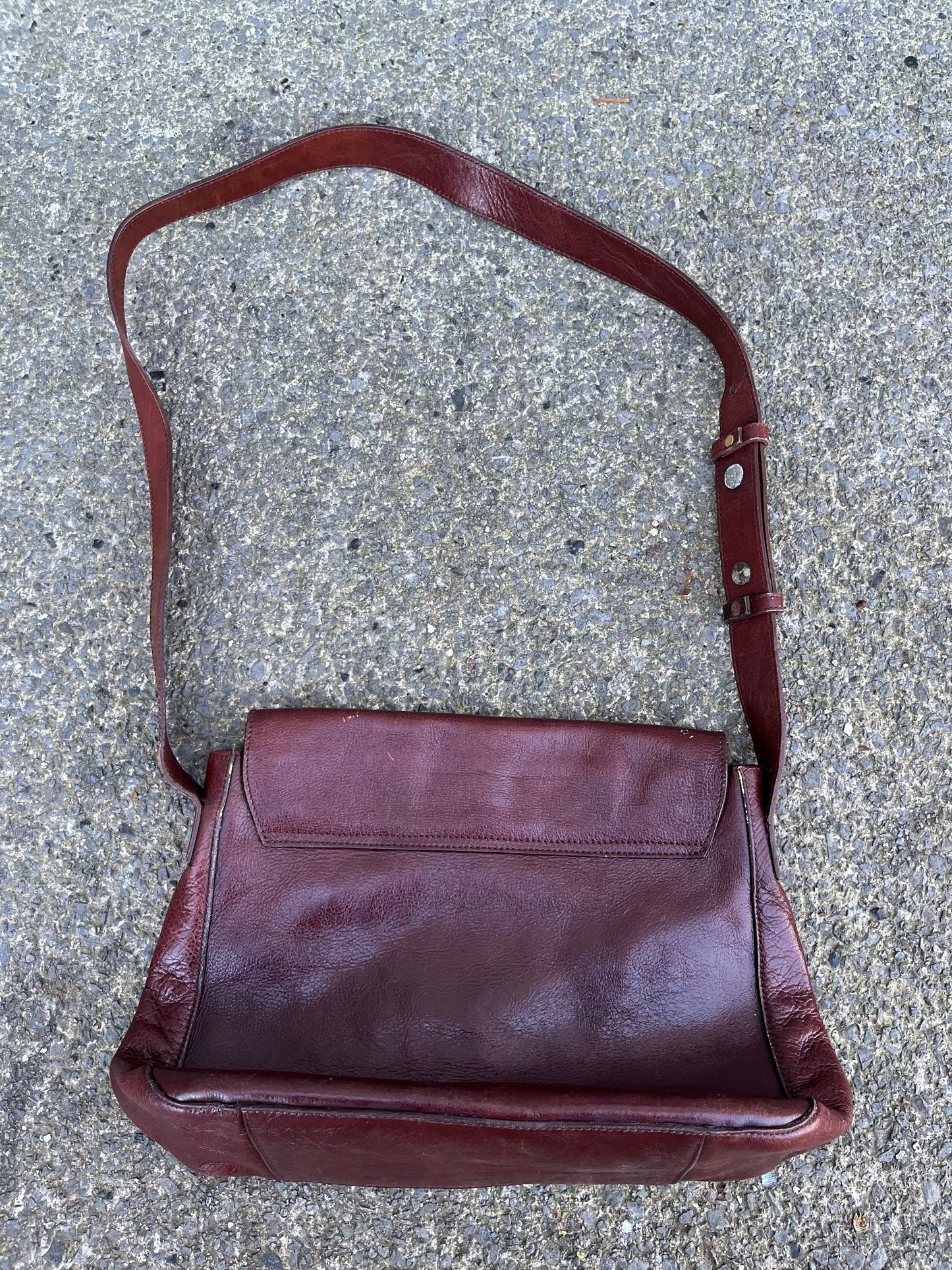 Brown leather bag