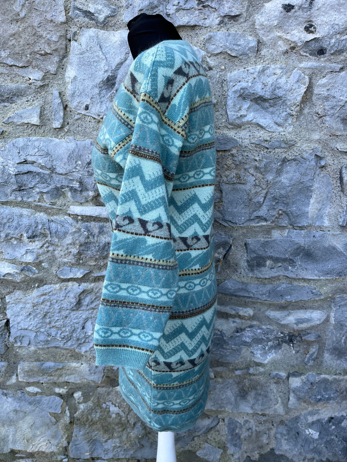 80s geometric jumper dress uk 10