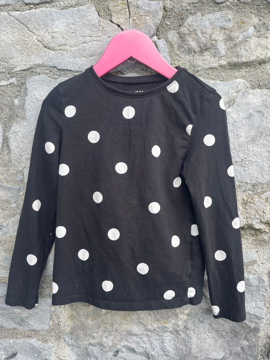 Black dots top  4-5y (104-110cm)