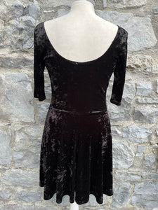 Black velvet dress   uk 8