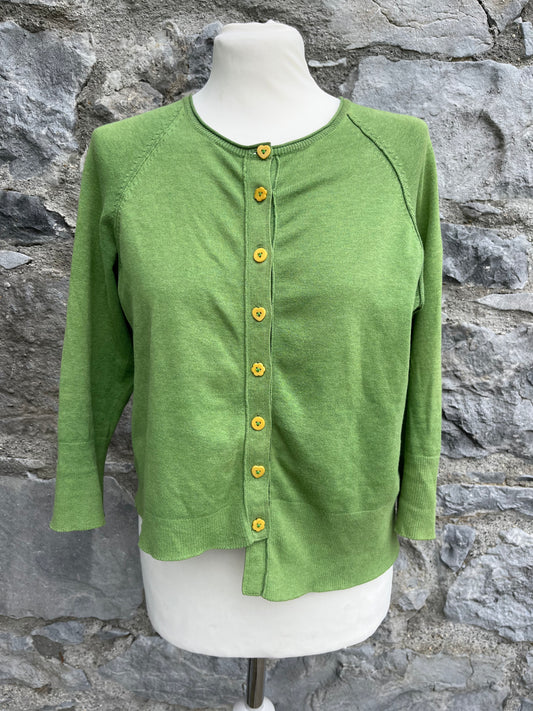 Green asymmetric cardigan  uk 12