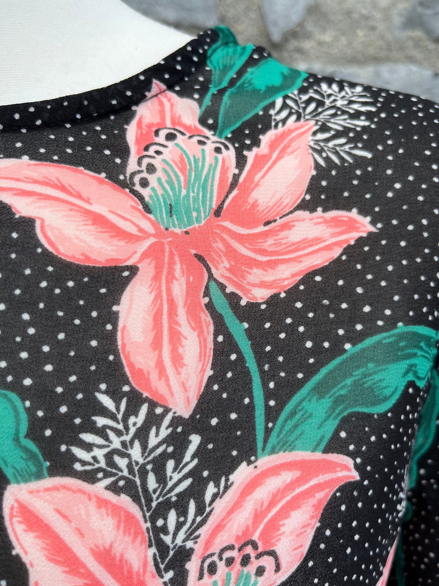 Sheer floral top  uk 10