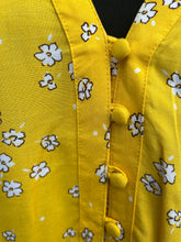 Load image into Gallery viewer, Yellow floral dress uk 16
