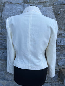 80s white jacket uk 8-10