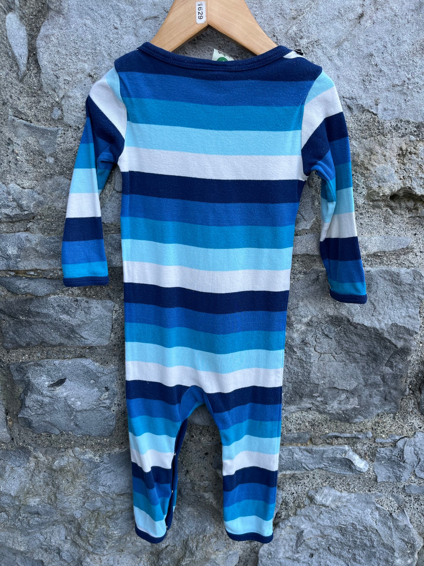 Blue&navy stripy onesie 9-12m (74-80cm)