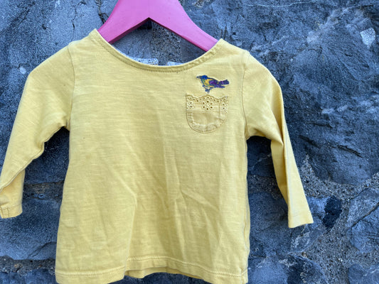 Yellow top  3-6m (62-68cm)