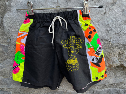 80s Popeye shorts    3-4y (98-104cm)