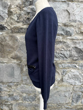 Load image into Gallery viewer, Navy cardigan  uk 14
