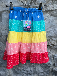 Rainbow tiered skirt  2-3y (92-98cm)