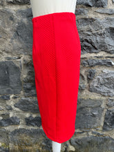 Load image into Gallery viewer, Red pencil skirt  uk 8-10
