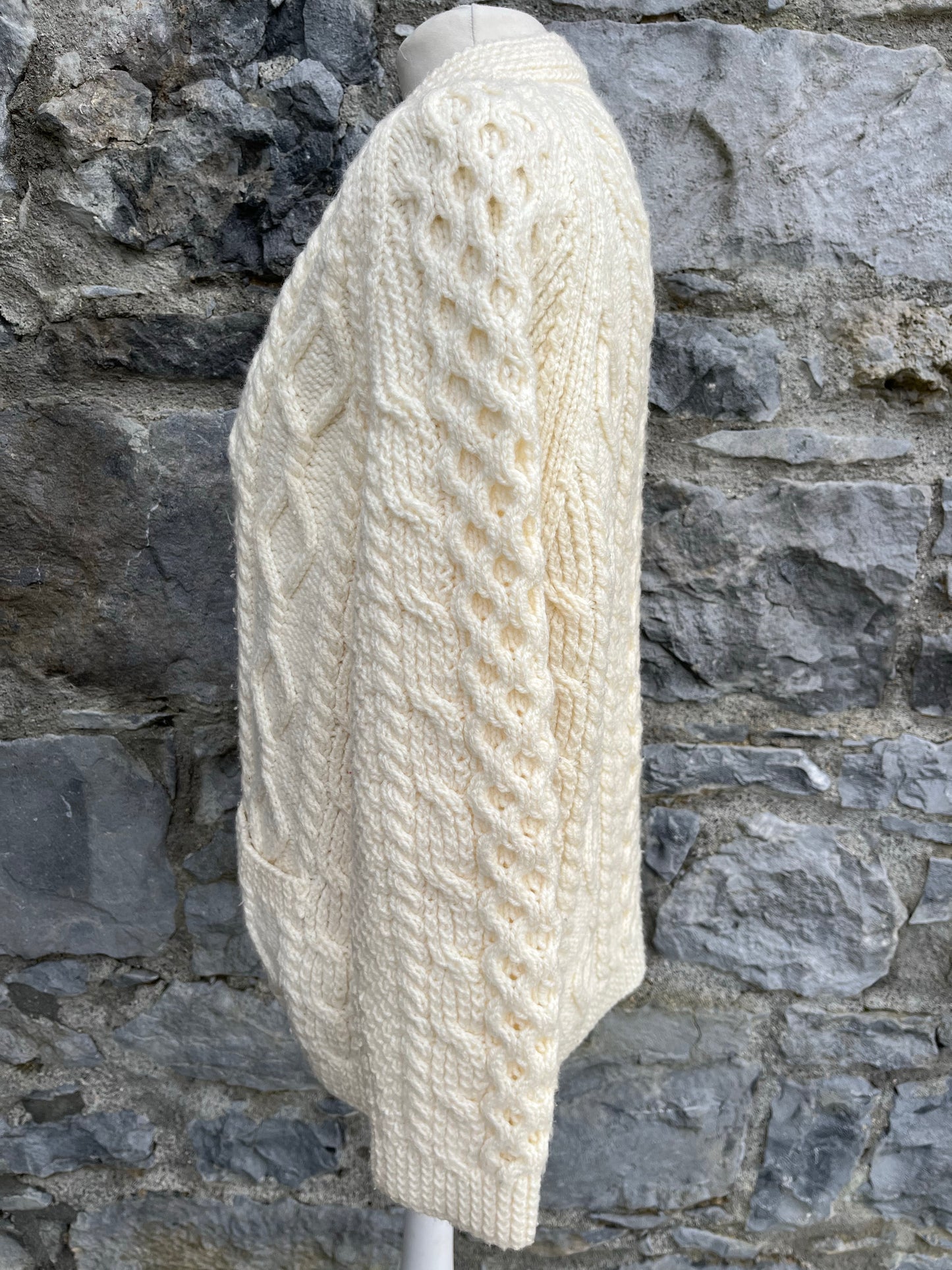 Aran knit cardigan  uk 10-12