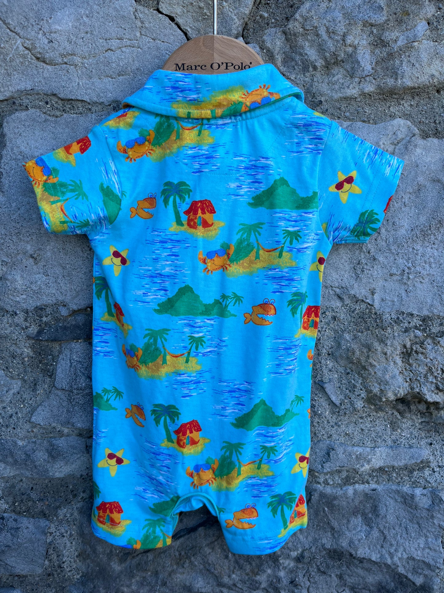 Tropical islands rompers  3-6m (62-68cm)