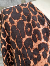 Load image into Gallery viewer, Leopard print wrap dress   uk 10-12
