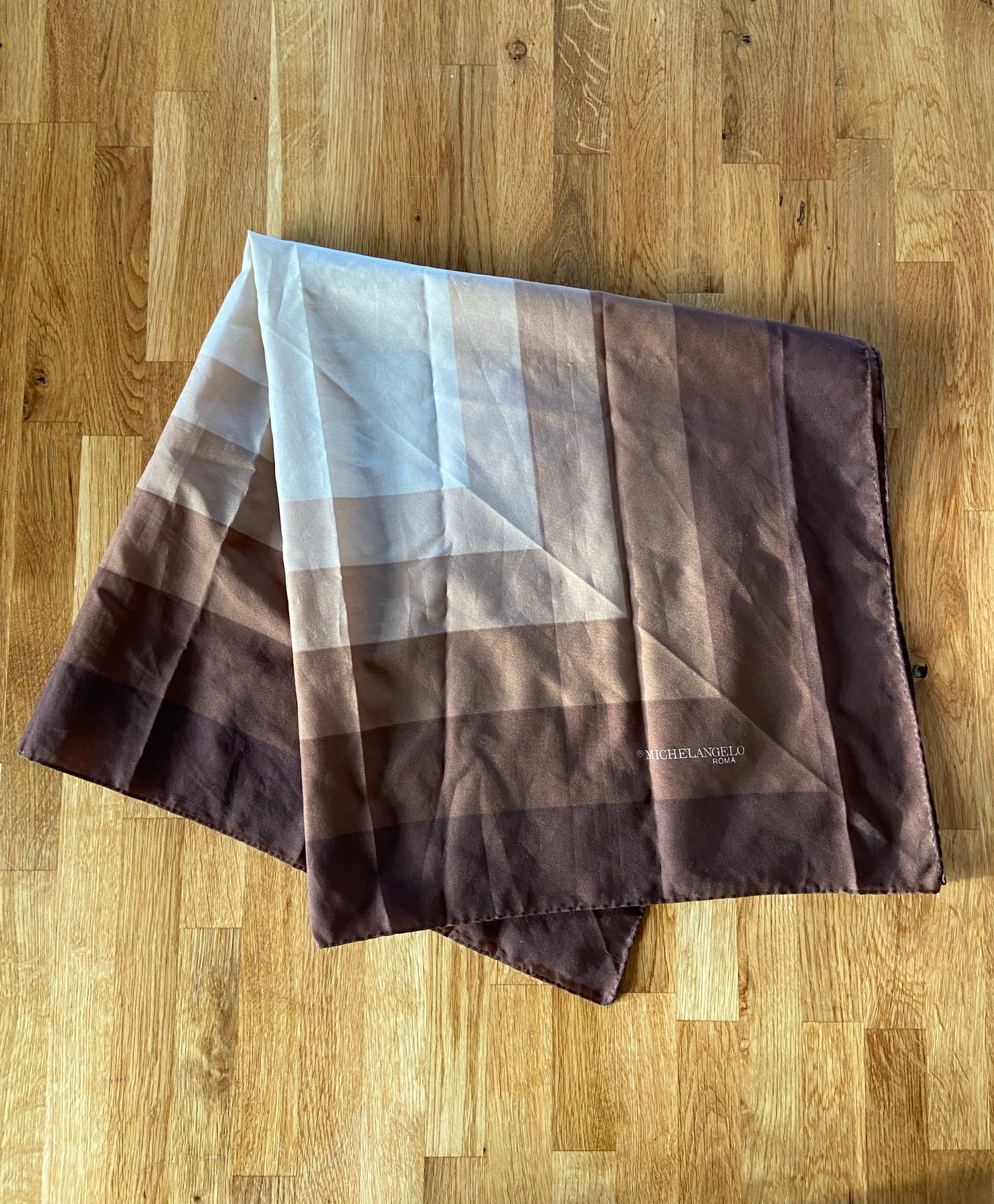 Brown square scarf