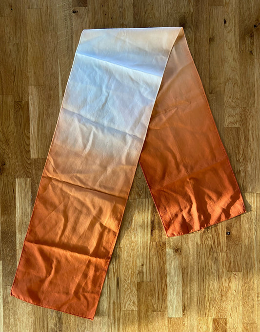 Orange ombre scarf