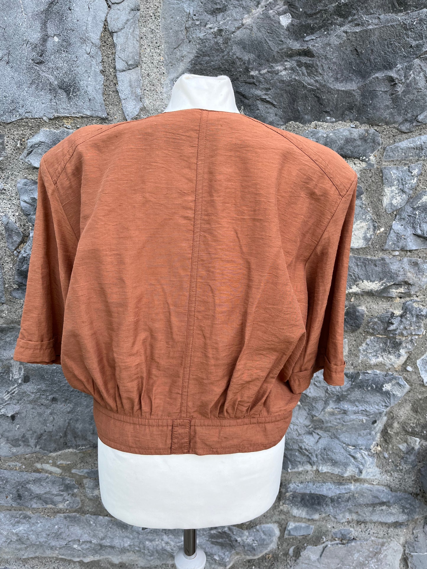 80s brown jacket uk 10-12