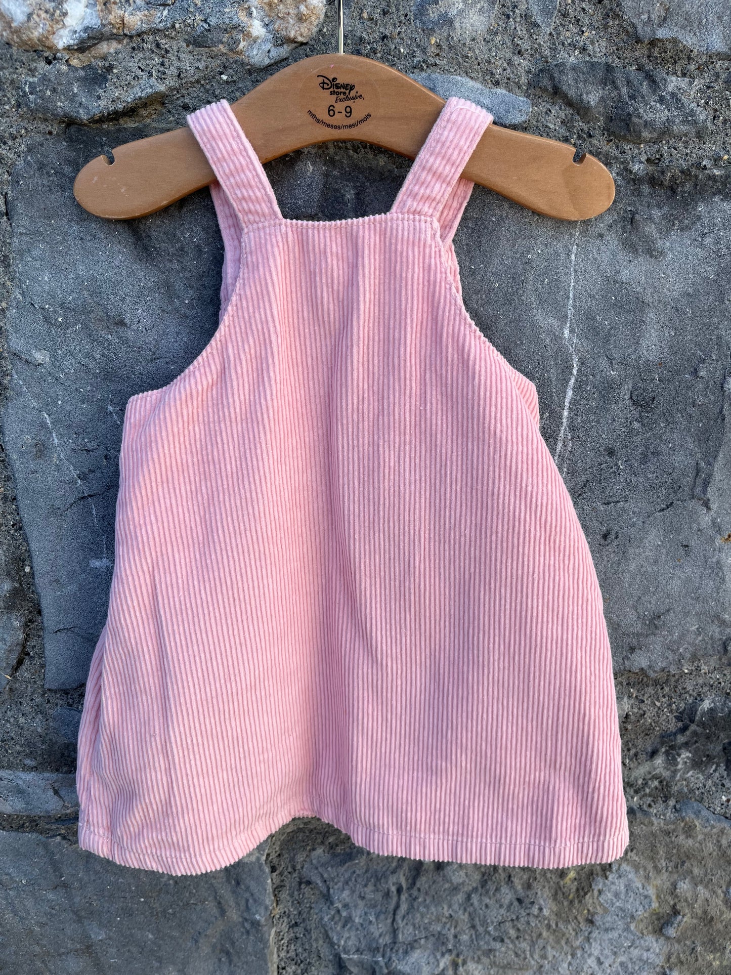 Pink cord pinafore   9-12m (74-80cm)