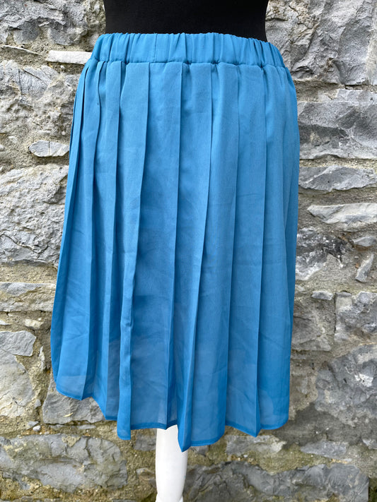 Blue pleated skirt uk 8-10