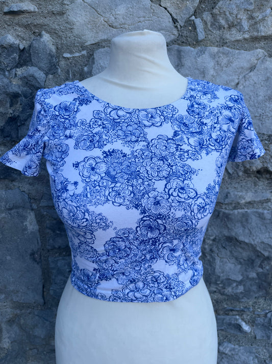 Floral short top uk 6