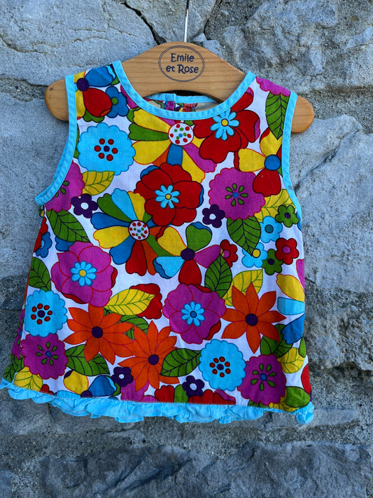 Floral top  9-12m (74-80cm)