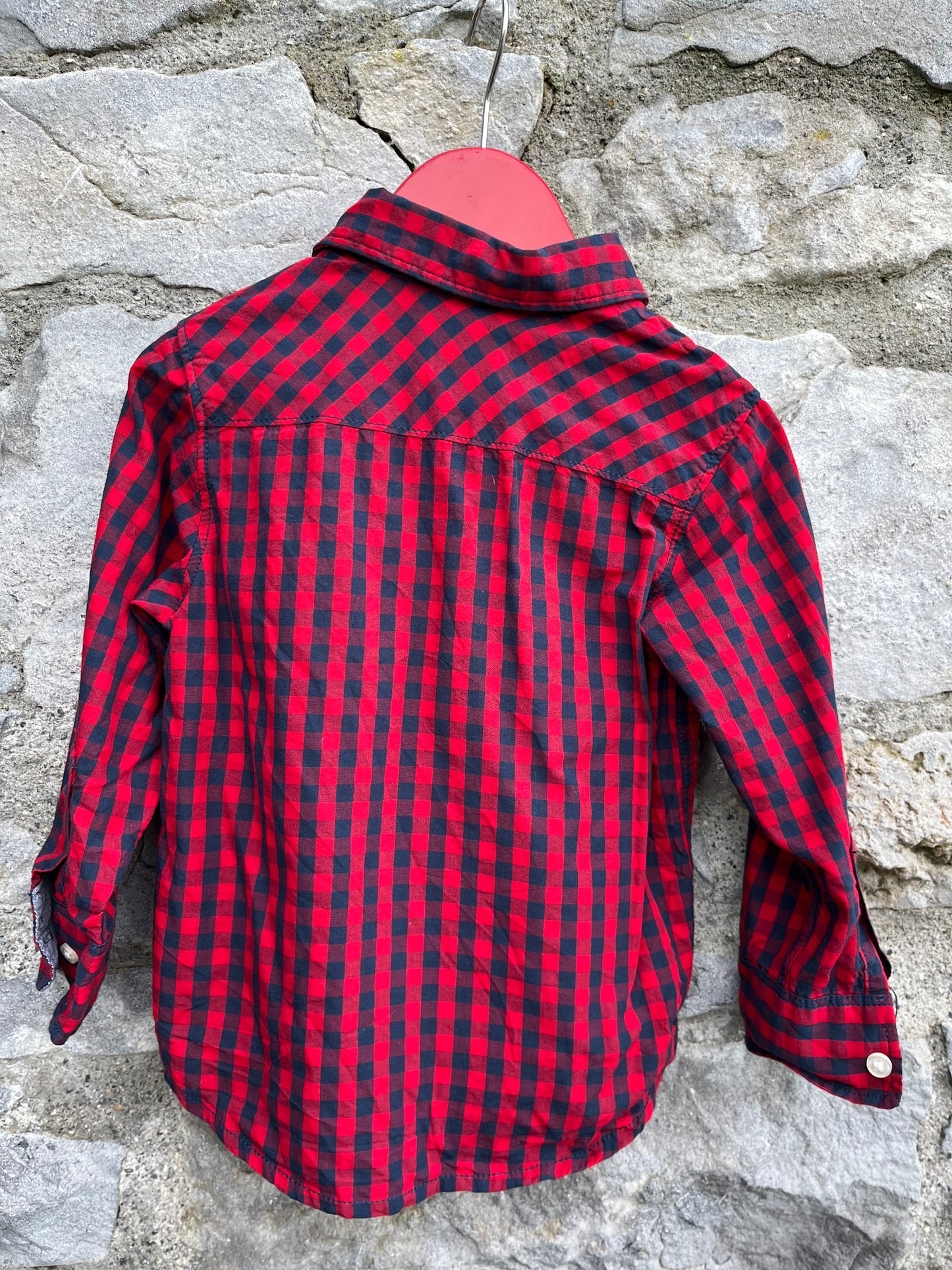 Red check shirt   18-24m (86-92cm)