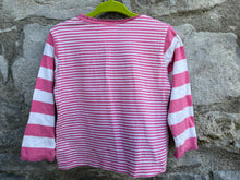 Load image into Gallery viewer, Pink stripy top   18-24 (86-92cm)
