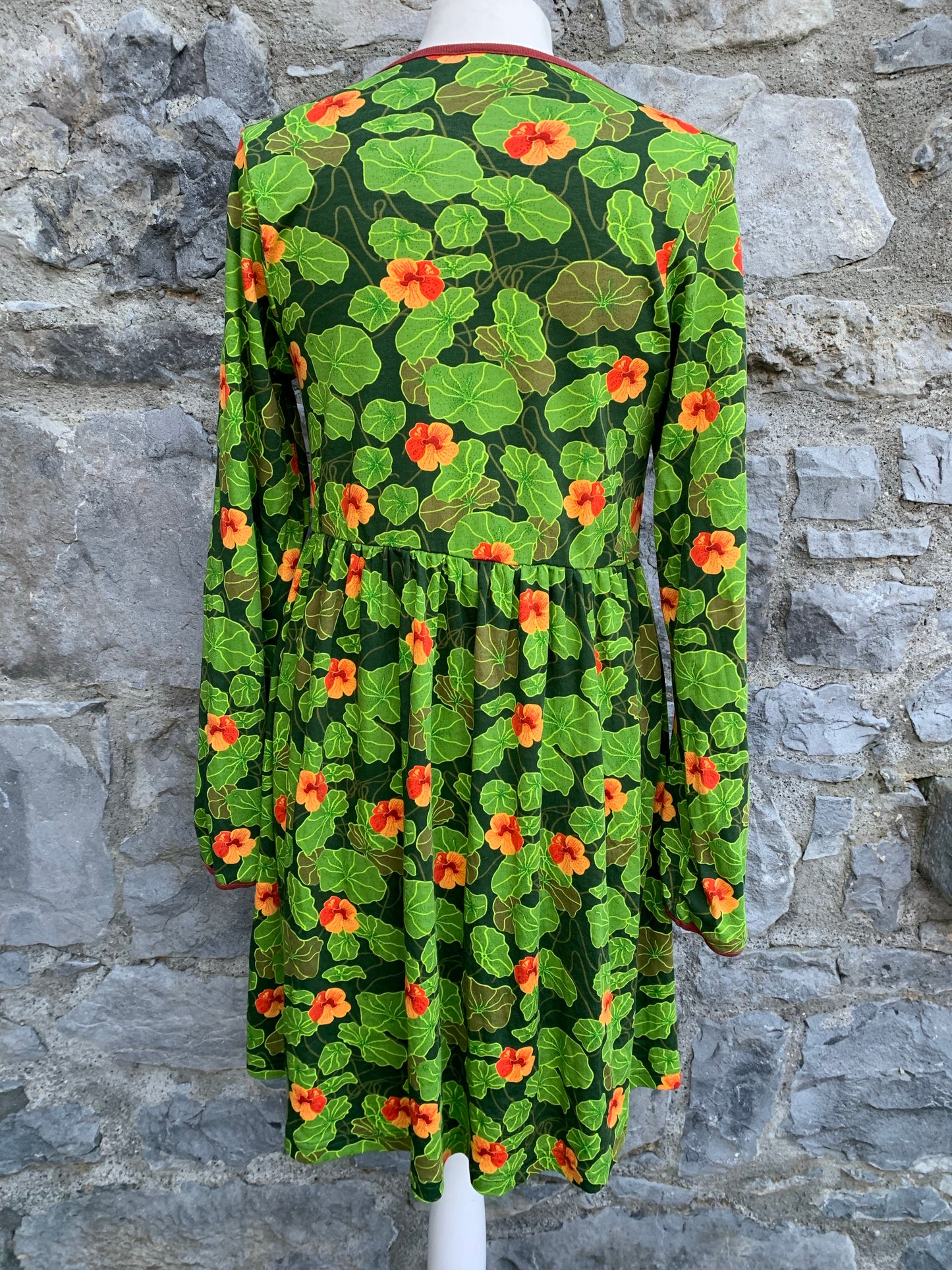 Green leaves dress   uk 10