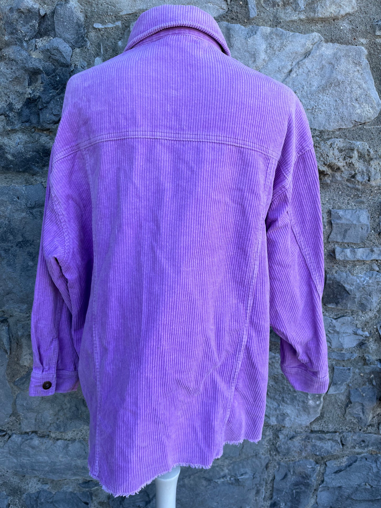 Lavender cord overshirt uk 10-12