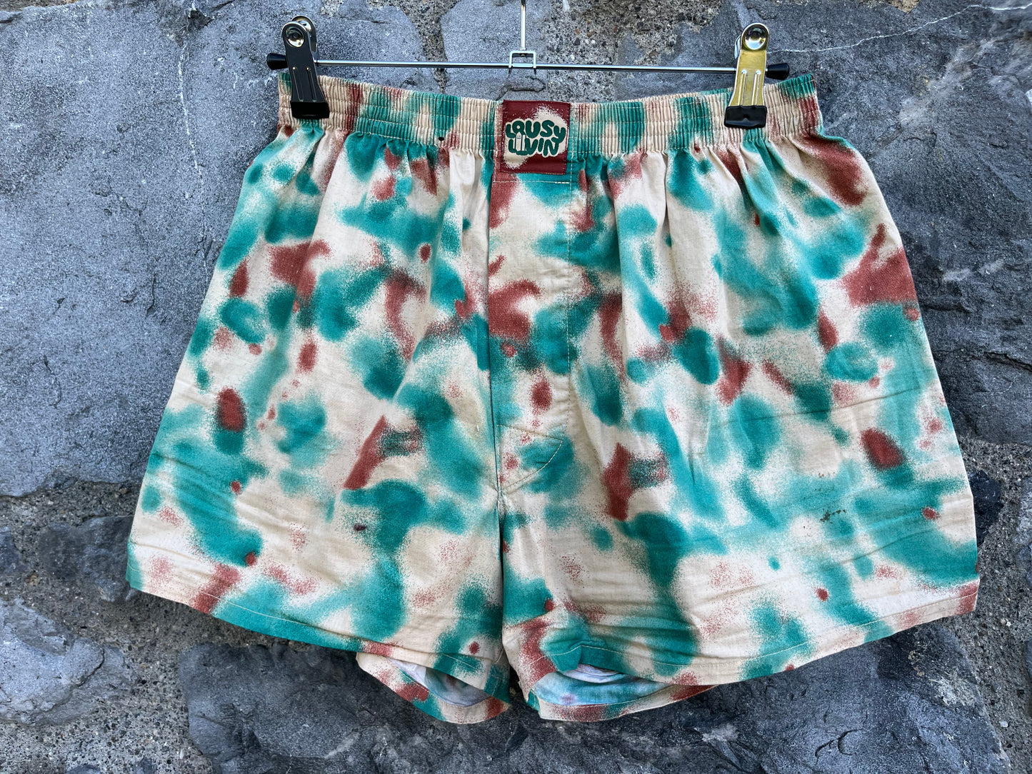 80s Tie-dye shorts uk 6-8