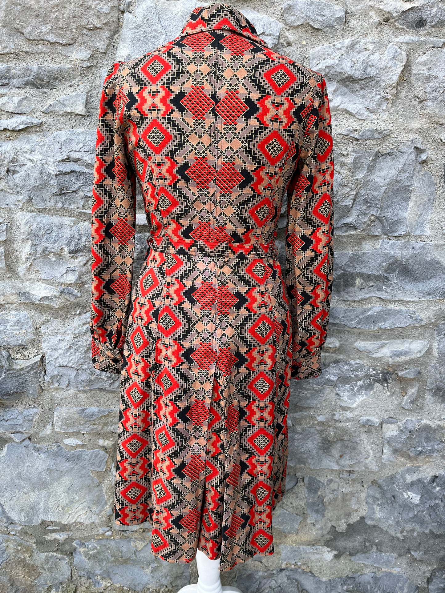 70s geometric dress uk 6-8