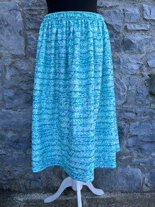 80s green skirt uk 10-12