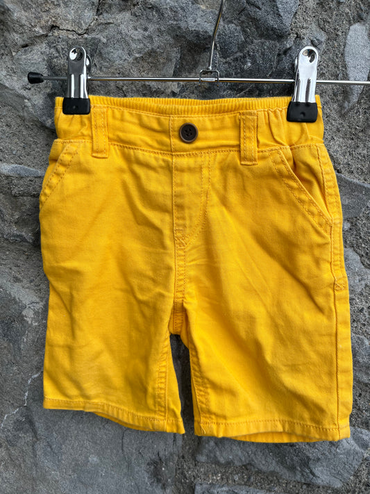 Yellow shorts 9-12m (74-80cm)