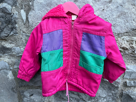 80s pink jacket  9-12m (74-80cm)