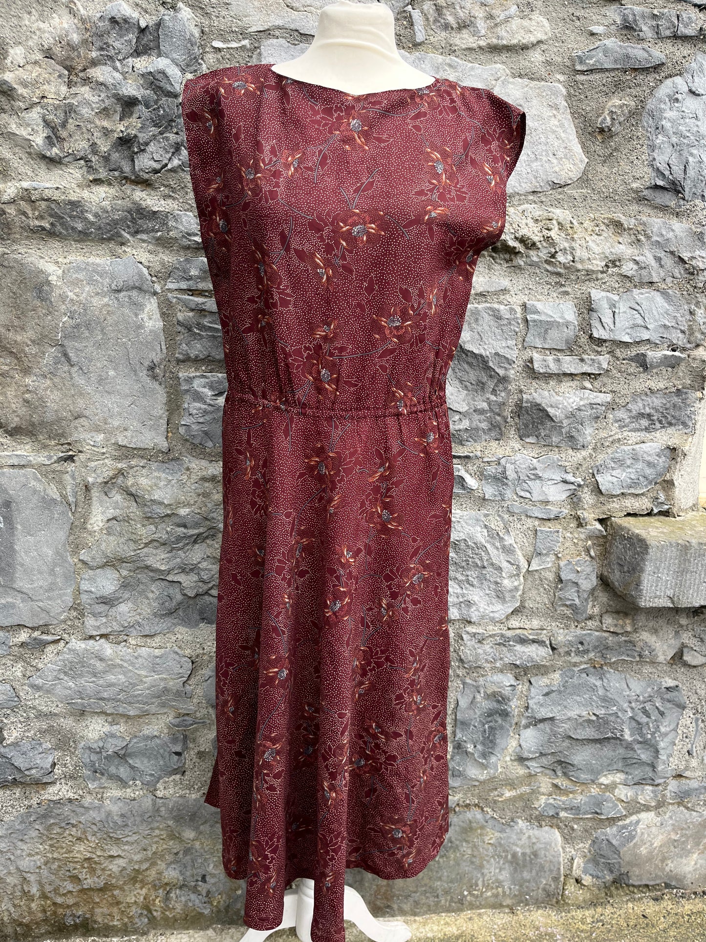 80s brown dress uk 8-12