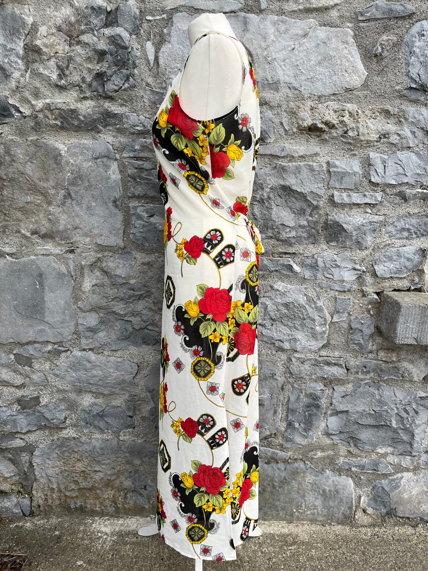 80s floral dress uk 10-12