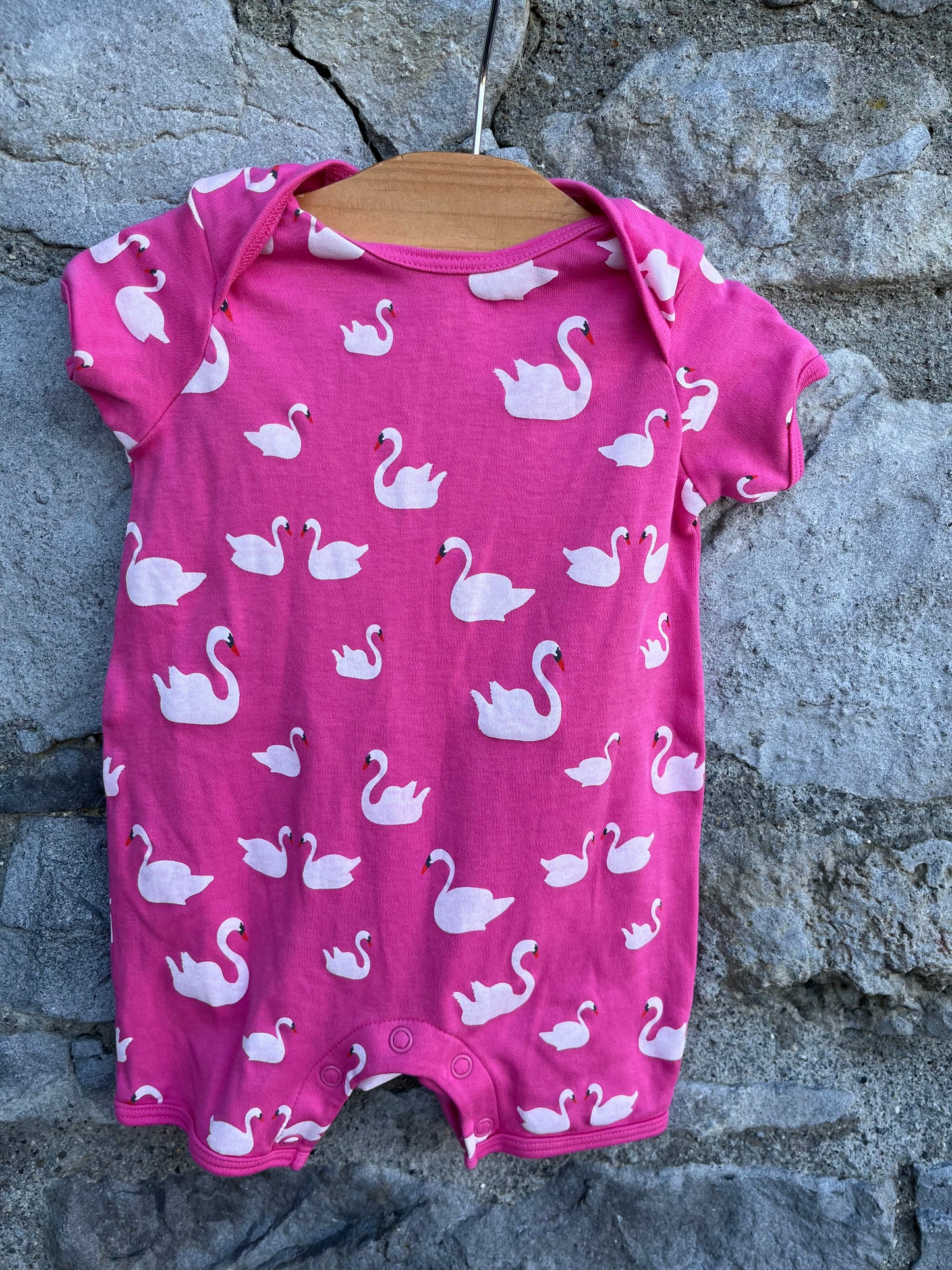 Swans rompers   0-3m (56-62cm)