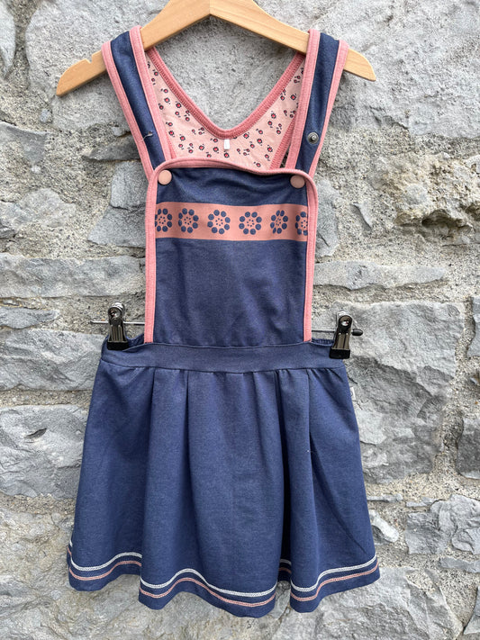 Navy pinafore   6y (116cm)