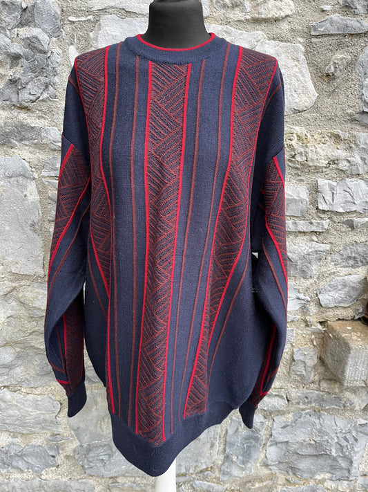 Red&navy jumper Large