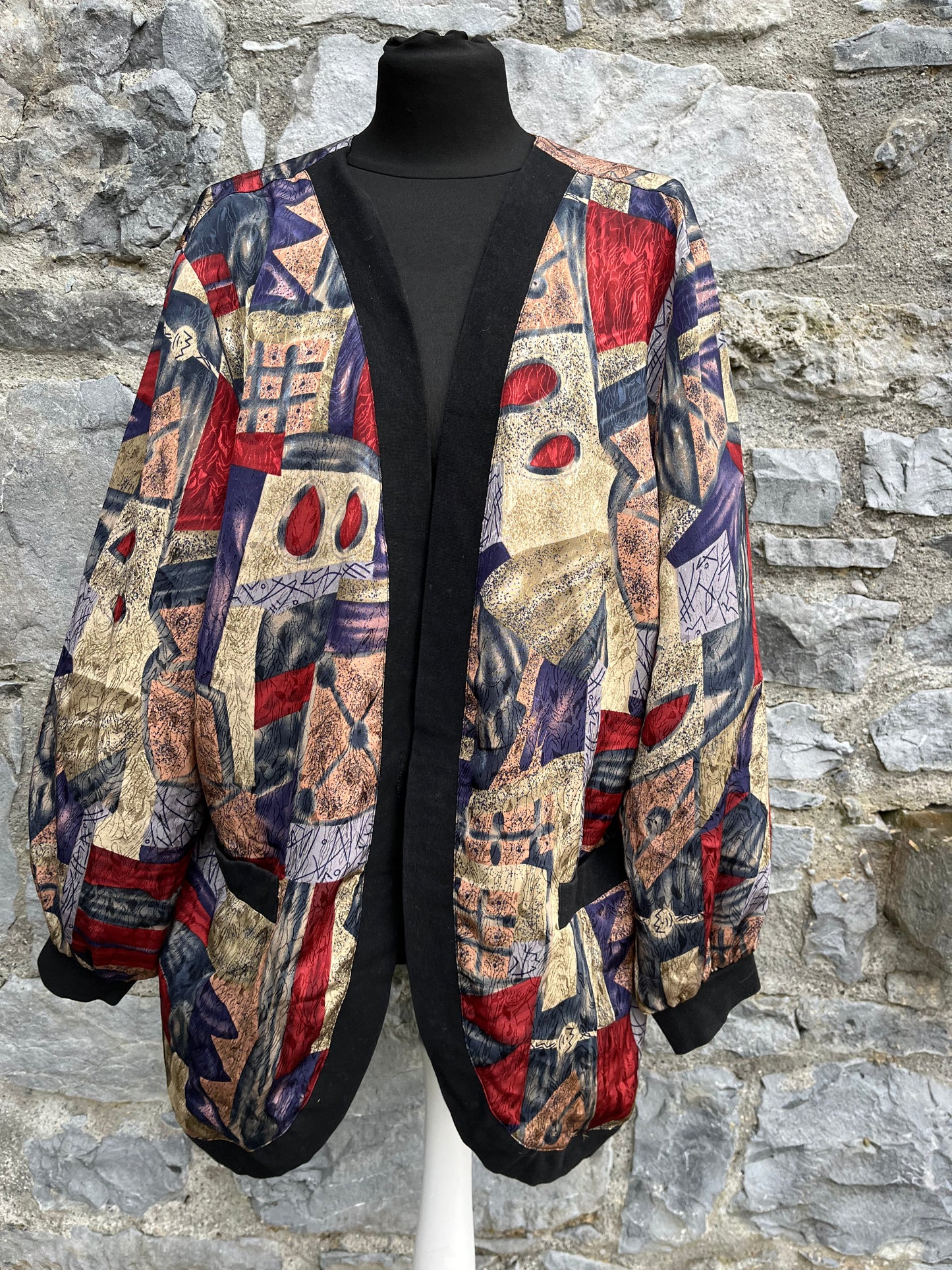 80s abstract kimono uk 14-16