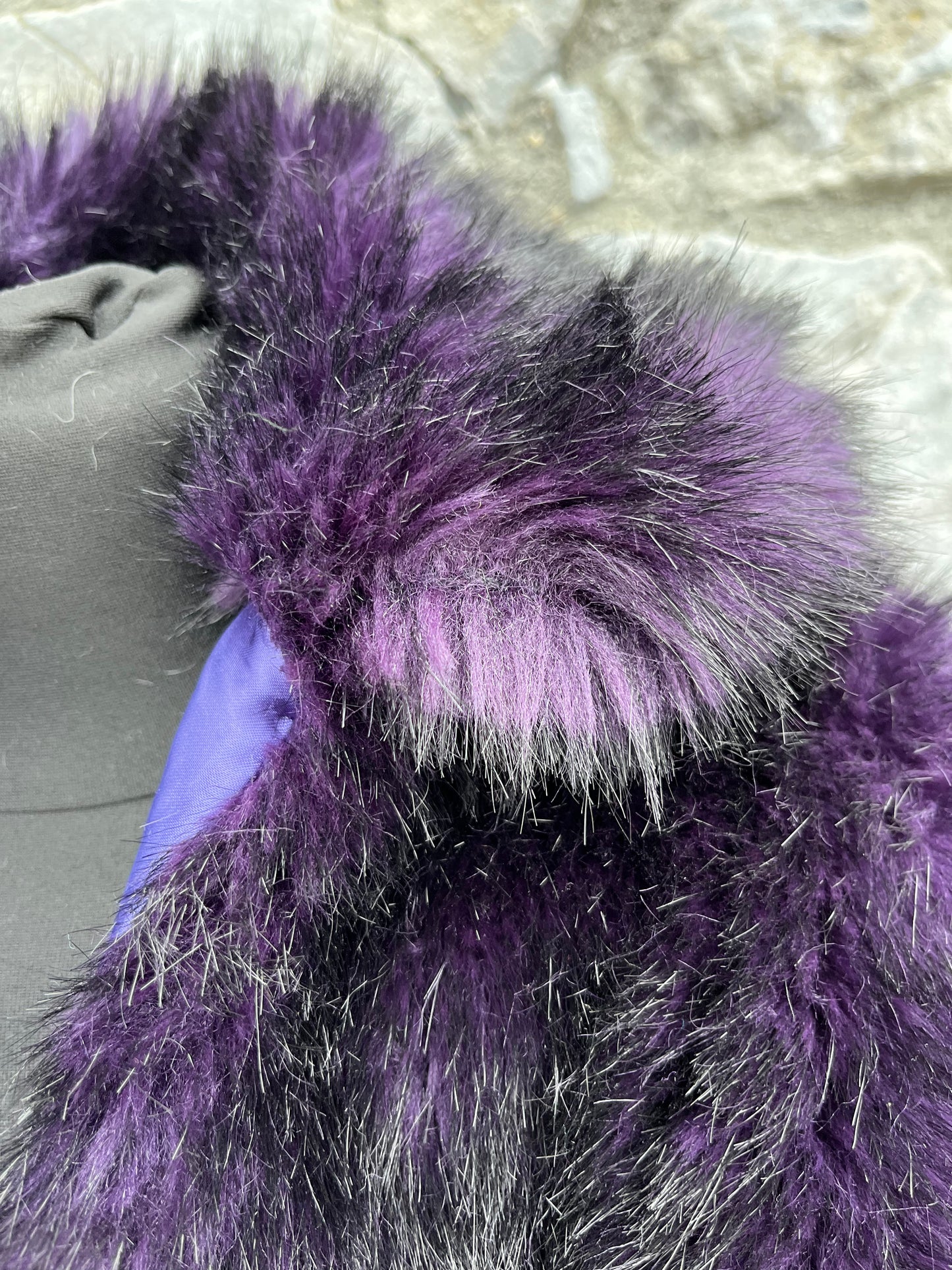 Purple faux fur uk 10