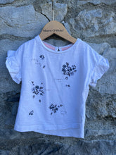 Load image into Gallery viewer, White floral top  12-18m (80-86cm)

