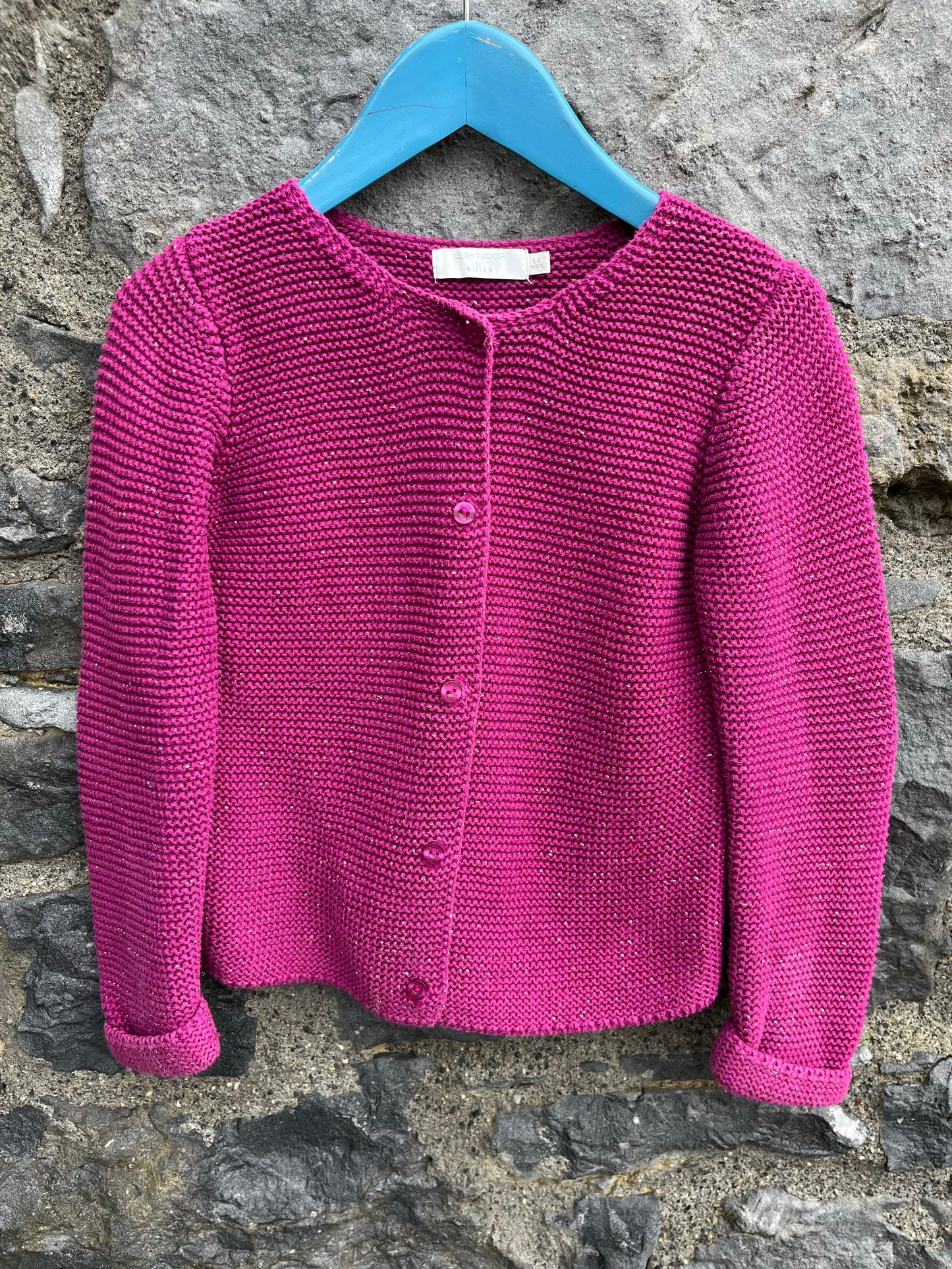 Pink sparkly cardigan    5-6y (110-116cm)