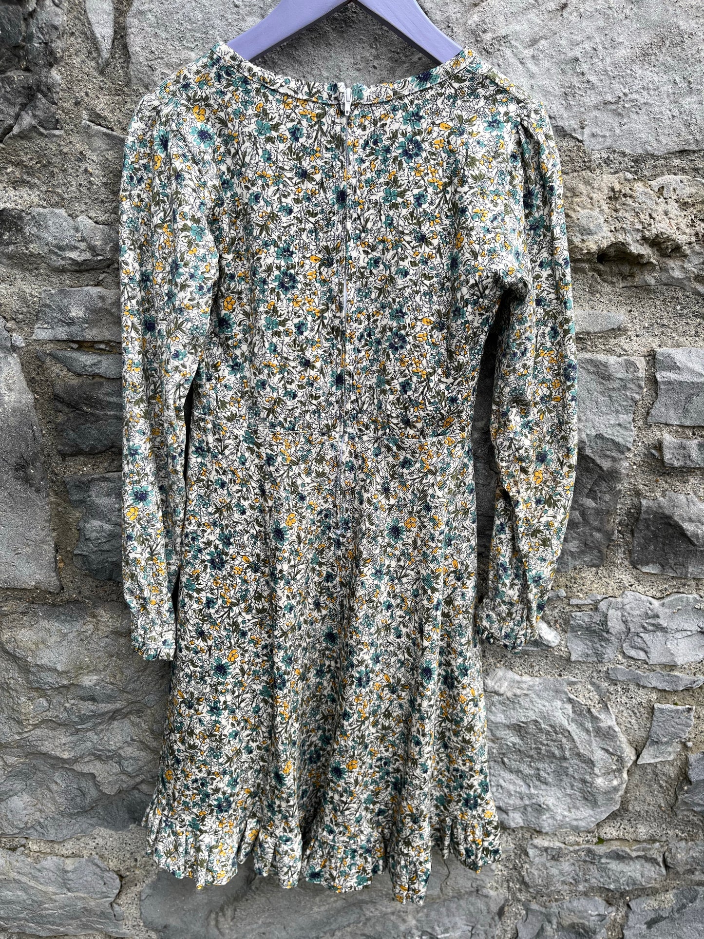 Cord floral dress   9-10y (134-140cm)