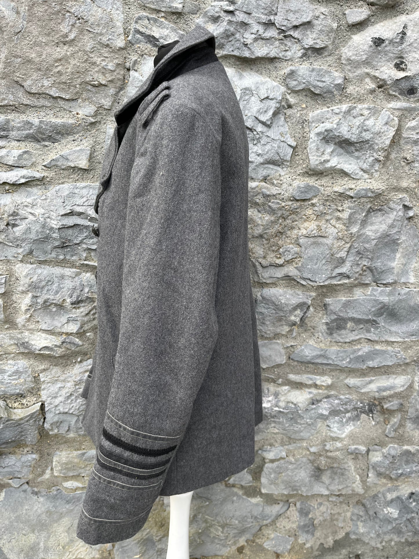 Grey military coat uk 10